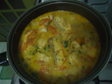 Peixe ao molho de leite de coco