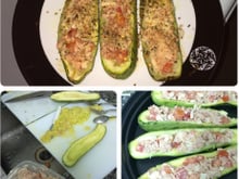 Abobrinha com atum
