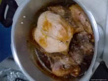 Frango frito na panela de pressão