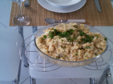 Risoto de bacalhau
