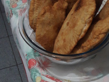 Pastel caseiro da dona Therezinha