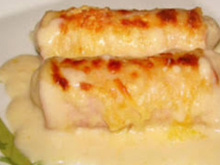 Enroladinho de banana com creme de milho