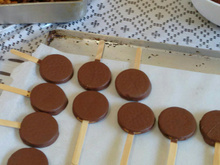 Pirulito de falso alfajor