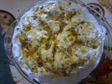 Bolo de chocolate com maracujá