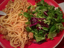 Macarrão com linguiça