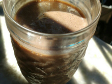 Vitamina de banana com café