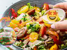 Lá em casa a gente só faz assim: molho de salada saudável e que dura a semana toda na geladeira