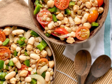 Salpicão de leguminosas: prato vegetariano fica pronto em minutos, é rico em proteínas e muito saboroso