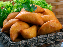 Pastel de Feijão na air fryer