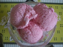 Sorvete de morango diet