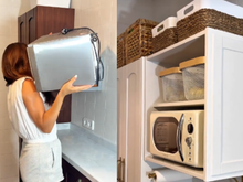 Chega de micro-ondas pendurados no ar: o truque perfeito para uma cozinha elegante e funcional