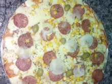 Pizza de pão de forma
