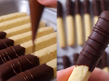 Vi no Instagram e não acreditei que nunca pensei em fazer isso: palitinhos de cookies com chocolate