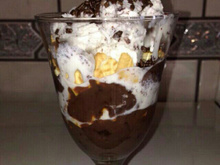 Taça pavê de brigadeiro