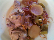 Frango ao vinho tinto