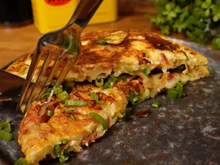 Um omelete rápido, fácil e nutritivo para o jantar. Aprenda a receita!