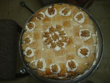 Torta deliciosa de nozes