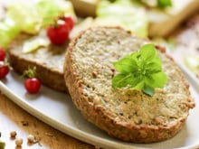 Hambúrguer de grão de bico