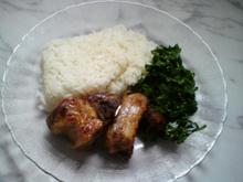 Costelinha com couve