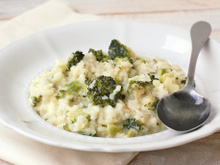 Risoto de brócolis cremoso 