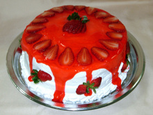 Bolo de morango supremo