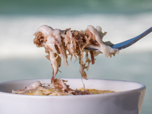 Escondidinho de carne seca com mandioca