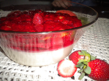 Morangos ao creme de leite