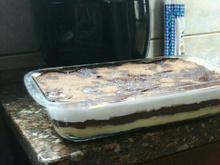 Pavê de bolacha maisena