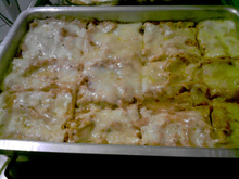 Lasanha de frango cremosa