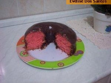 Bolo prático de morango