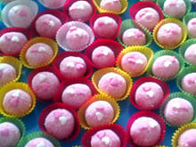 Docinhos de morango para festa