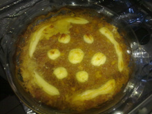 Escondidinho de abóbora com carne de sol