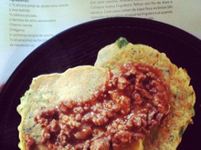 Mini-panqueca de abobrinha