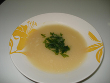 Sopa creme de peixe do amigo Chico