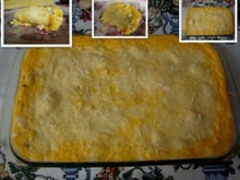 Bolo salgado de milho verde recheado (Lúcio Cezar)