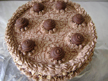 Bolo mousse com bombons