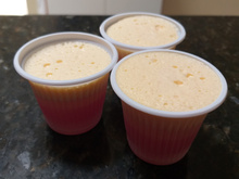 Gelatina de duas camadas