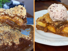 Essa é a melhor cuca de banana com doce de leite que já fiz: recheio cremoso e farofa crocante que derrete na boca!