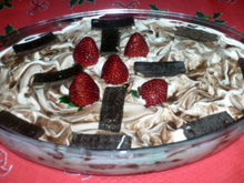 Pavê de Bis com morangos