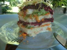 Bolo salgado de frango