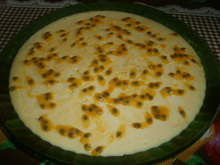 Mousse com suco de polpa