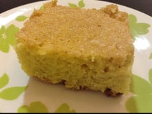 Bolo de fubá sem lactose