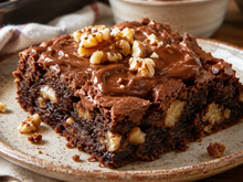 Nada diz "eu te amo" como uma boa sobremesa: esse brownie de creme de avelã com nozes é o doce perfeito para o Dia dos Namorados