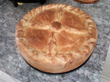 Torta de frango com massa podre