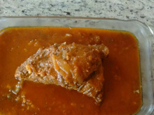 Maminha assada ao molho