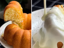 O bolo amanteigado com calda de 4 leites que derrete na boca e aquece o coração