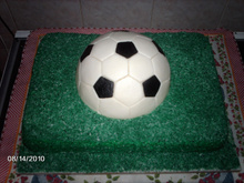 Bolo de festa - campo de futebol