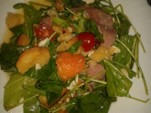 Salada tropical de mamão