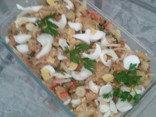 Salada de batatas com atum