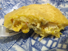 Torta de frango de liquidificador cremosa